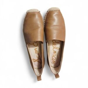 Sam Edelman Women's Brown Leather Espadrille Flats